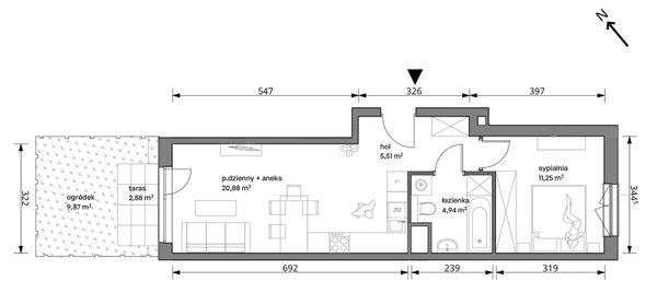 Rzut Trzcinowa Vita - 18A/024