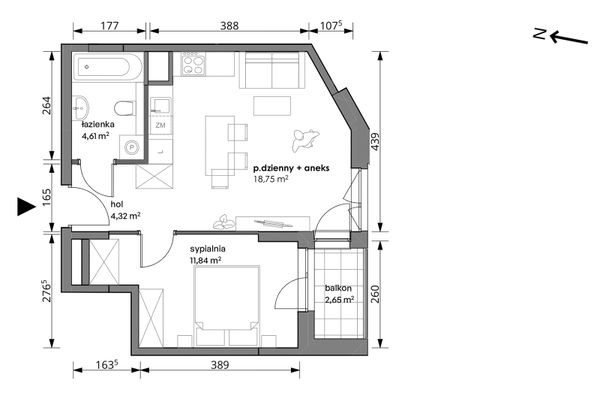 Rzut Trzcinowa Vita - 18A/004