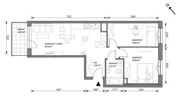 Rzut Trzcinowa Vita - 18A/042