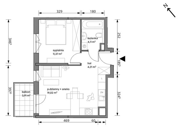 Rzut Trzcinowa Vita - 18A/034