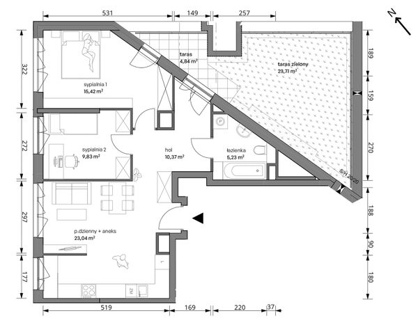 Rzut Trzcinowa Vita - 18A/054