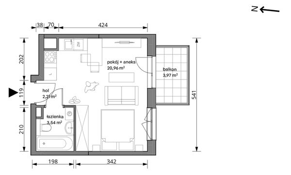 Rzut Trzcinowa Vita - 18/108