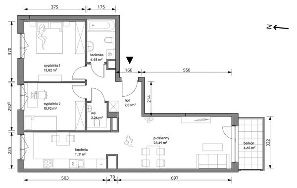 Rzut Trzcinowa Vita - 18/110