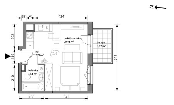 Rzut Trzcinowa Vita - 18/116