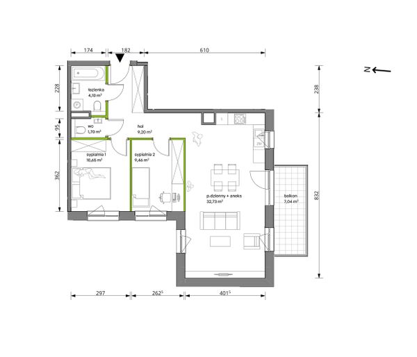 Rzut Trzcinowa Vita - A/11