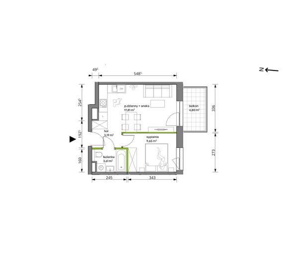 Rzut Trzcinowa Vita - B/38