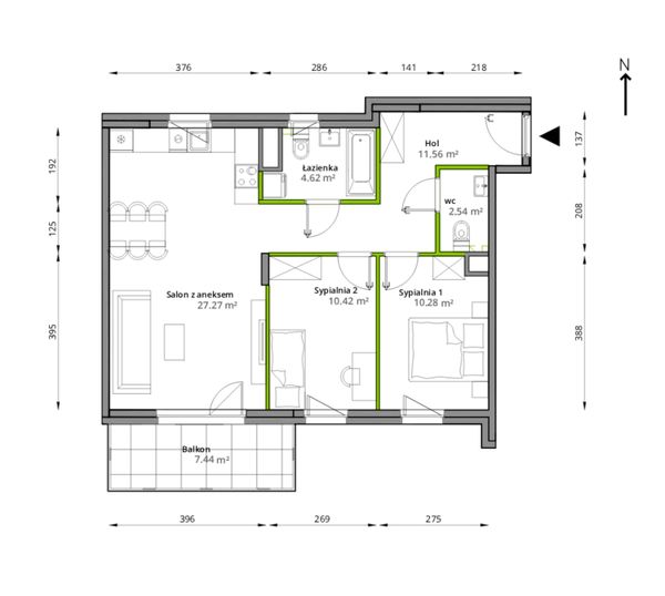 Rzut Aleje Praskie - 102/7