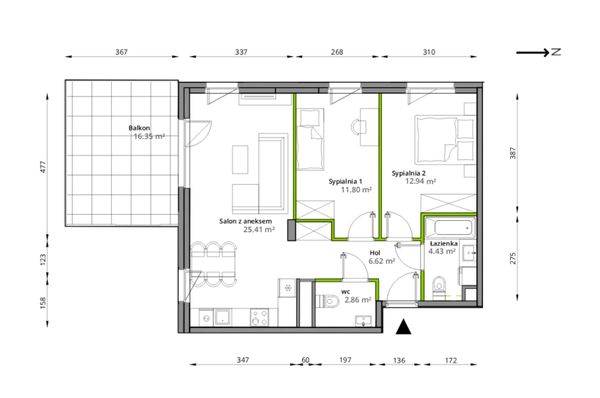 Rzut Aleje Praskie - 106/7