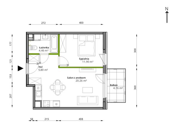 Rzut Aleje Praskie - 108/7