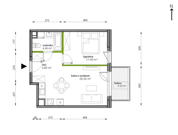 Rzut Aleje Praskie - 117/7