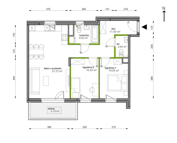 Rzut Aleje Praskie - 120/7