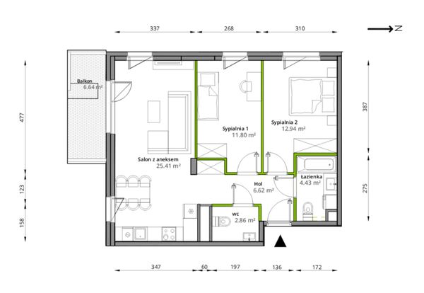 Rzut Aleje Praskie - 124/7