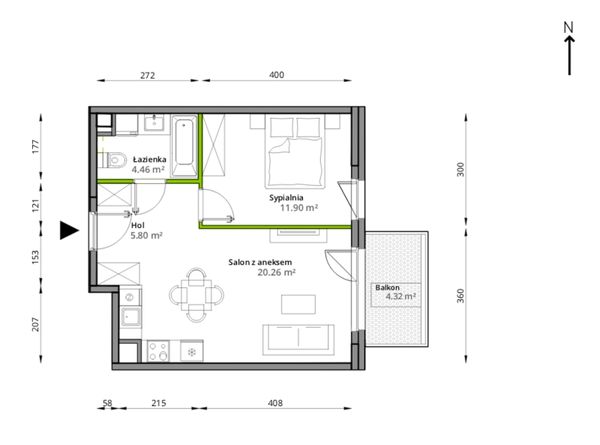 Rzut Aleje Praskie - 126/7
