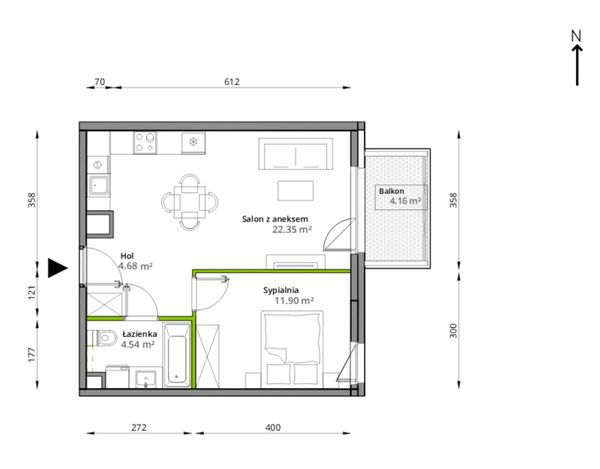 Rzut Aleje Praskie - 127/7