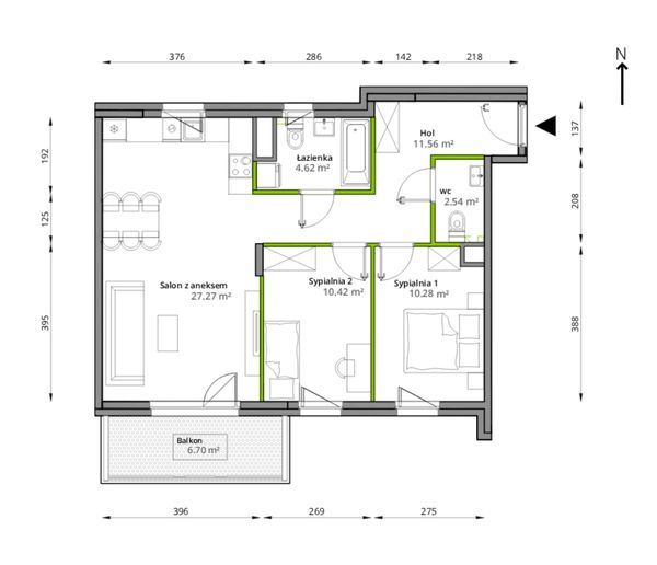 Rzut Aleje Praskie - 129/7