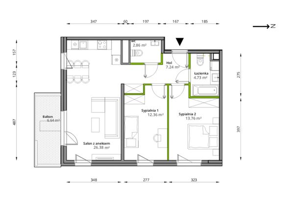 Rzut Aleje Praskie - 134/7
