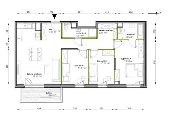Rzut Aleje Praskie - 128/7