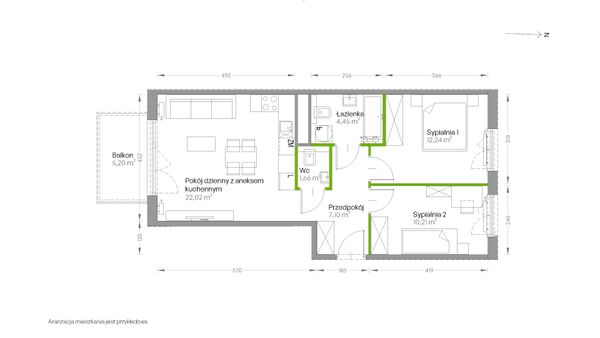 Rzut Centralna Vita - D.055