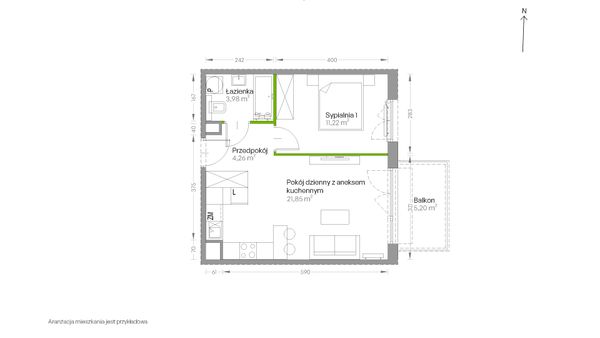 Rzut Centralna Vita - D.100