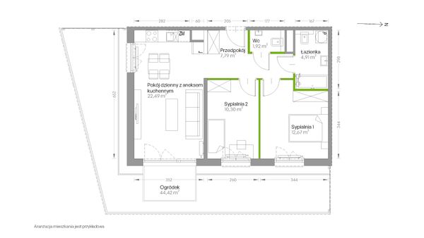 Rzut Centralna Vita - D.161