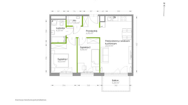 Rzut Centralna Vita - D.173