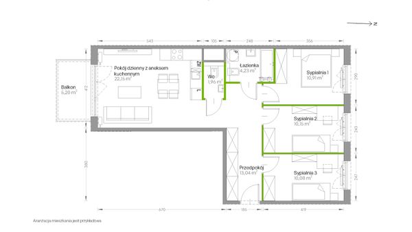 Rzut Centralna Vita - D.189