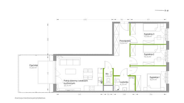 Rzut Centralna Vita - D.195