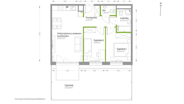 Rzut Centralna Vita - D.196