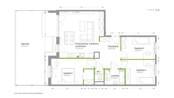 Rzut Centralna Vita - D.216