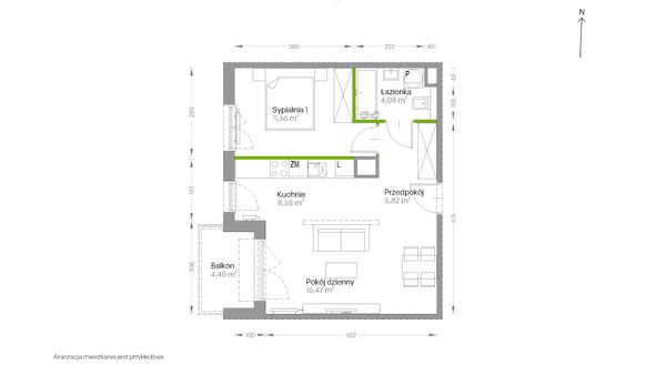 Rzut Centralna Vita - D.286