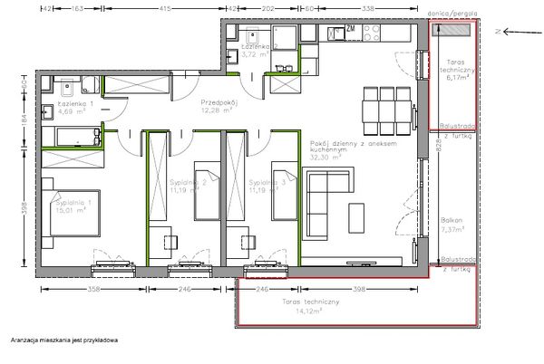 Rzut Centralna Vita - F.041