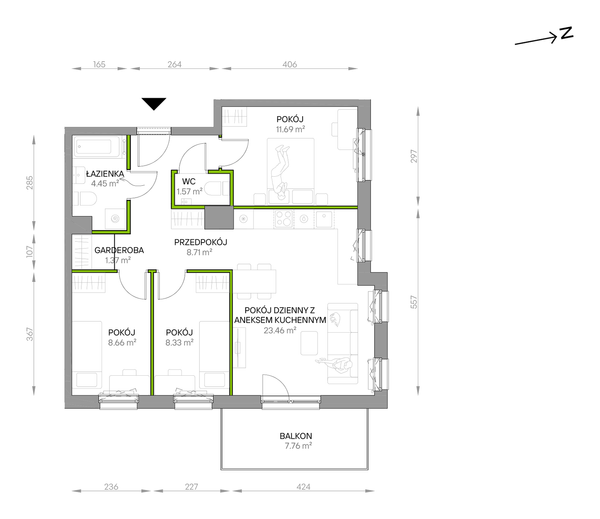 Rzut Południe Vita - B6.01.17