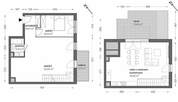 Rzut Ceglana Park - B3/B/38