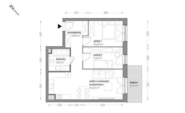 Rzut Ceglana Park - B4/B/13