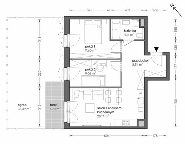 Rzut Ceglana Park - B2/B/02