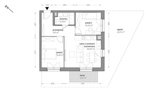 Rzut Ceglana Park - B7/A/02