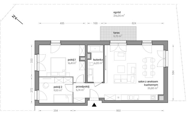 Rzut Ceglana Park - B7/A/04
