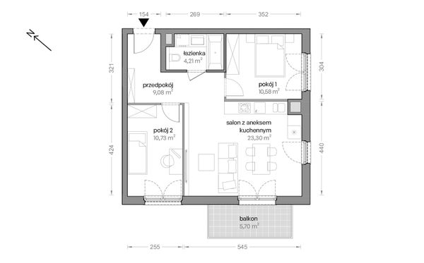 Rzut Ceglana Park - B7/A/20