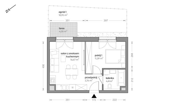 Rzut Ceglana Park - B6/A/06