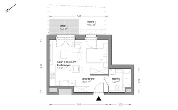 Rzut Ceglana Park - B6/A/07