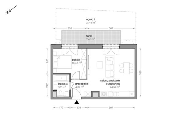 Rzut Ceglana Park - B6/B/01