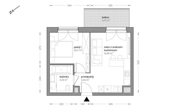 Rzut Ceglana Park - B6/B/07
