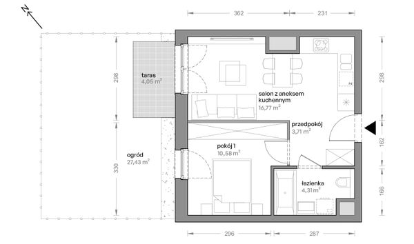 Rzut Ceglana Park - B4/A/06