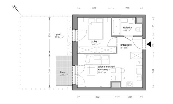 Rzut Ceglana Park - B4/A/07