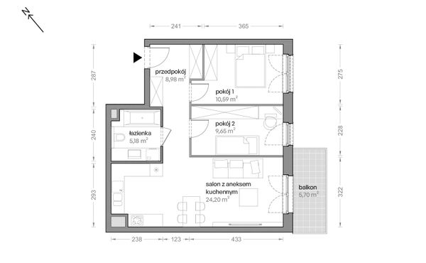 Rzut Ceglana Park - B4/B/24
