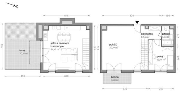 Rzut Ceglana Park - B5/A/50