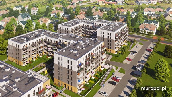 Rzut Murapol Apartamenty na Wzgórzu - Mieszkanie na sprzedaż, Sosnowiec, Klimontów, 315546  PLN