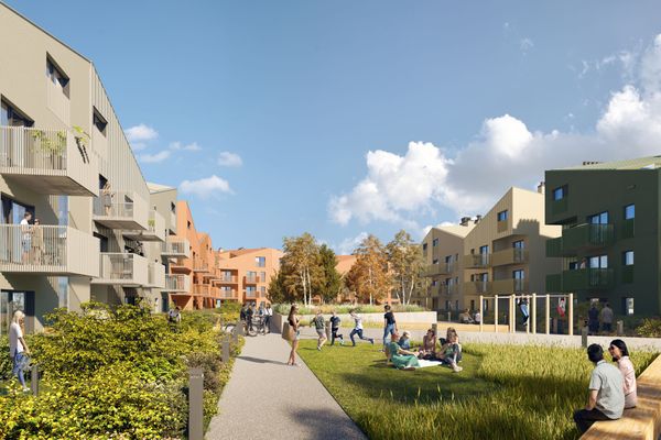 Rzut Sarnie Osiedle - Mieszkanie na sprzedaż, Bielsko-Biała, Os. Sarni Stok