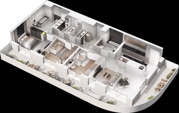 Rzut Mieszkaj w Mieście - Na Tysiącleciu - Mieszkanie na sprzedaż, Katowice, Os. Tysiąclecia, 1590000  PLN