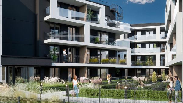 Rzut Krzesławickie Tarasy - Mieszkanie na sprzedaż, Kraków, Wzgórza Krzesławickie, 458727  PLN